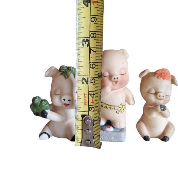 Lot of 5 vintage pig figurines - Picture 3 of 5